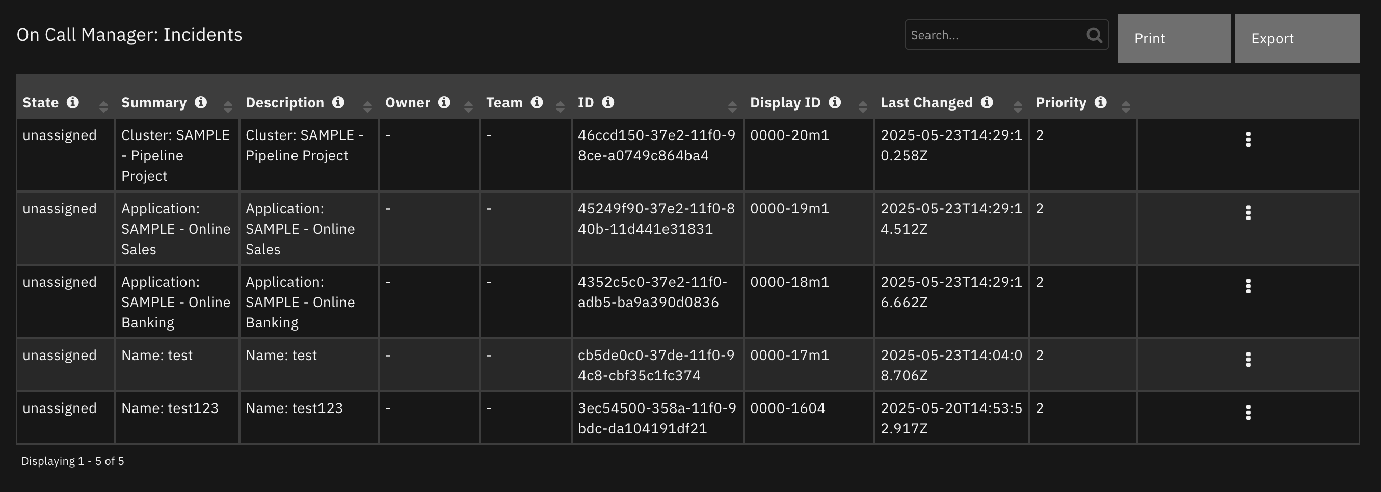 screenshot: dt-on-call-manager-incidents