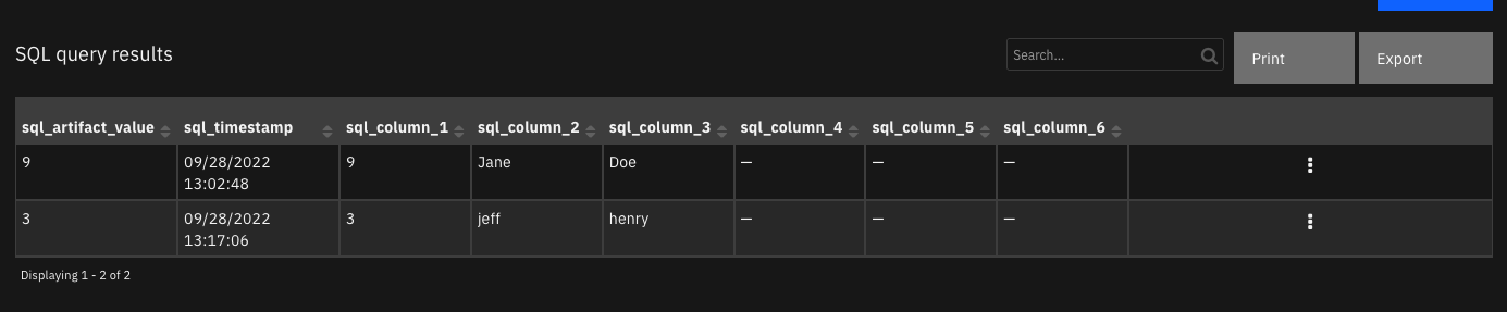 screenshot: dt-sql-query-results