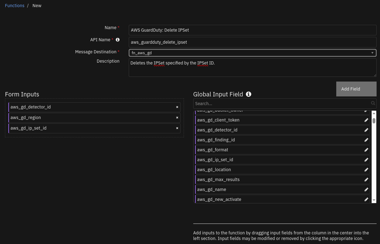 screenshot: fn-aws-guardduty-delete-ipset 