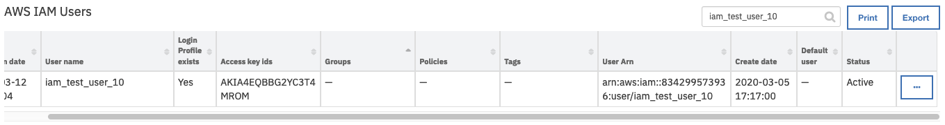 screenshot: fn-aws-iam-detach-user-policies-datatable