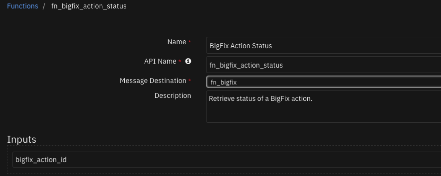 screenshot: fn-bigfix-action-status 