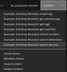 screenshot: fn-extrahop-revealx-get-devices-action