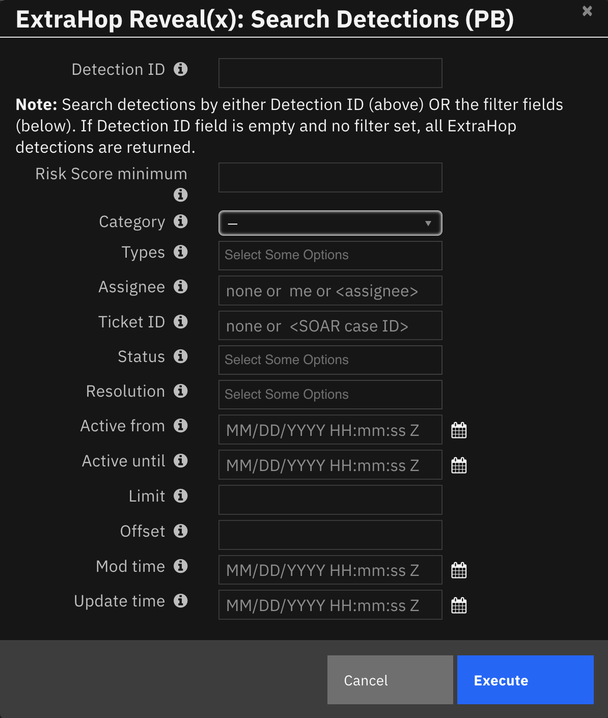 screenshot: fn-extrahop-revealx-search-detections-action_2