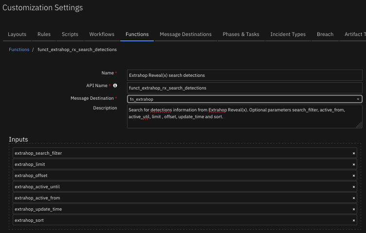 screenshot: fn-extrahop-revealx-search-detections 