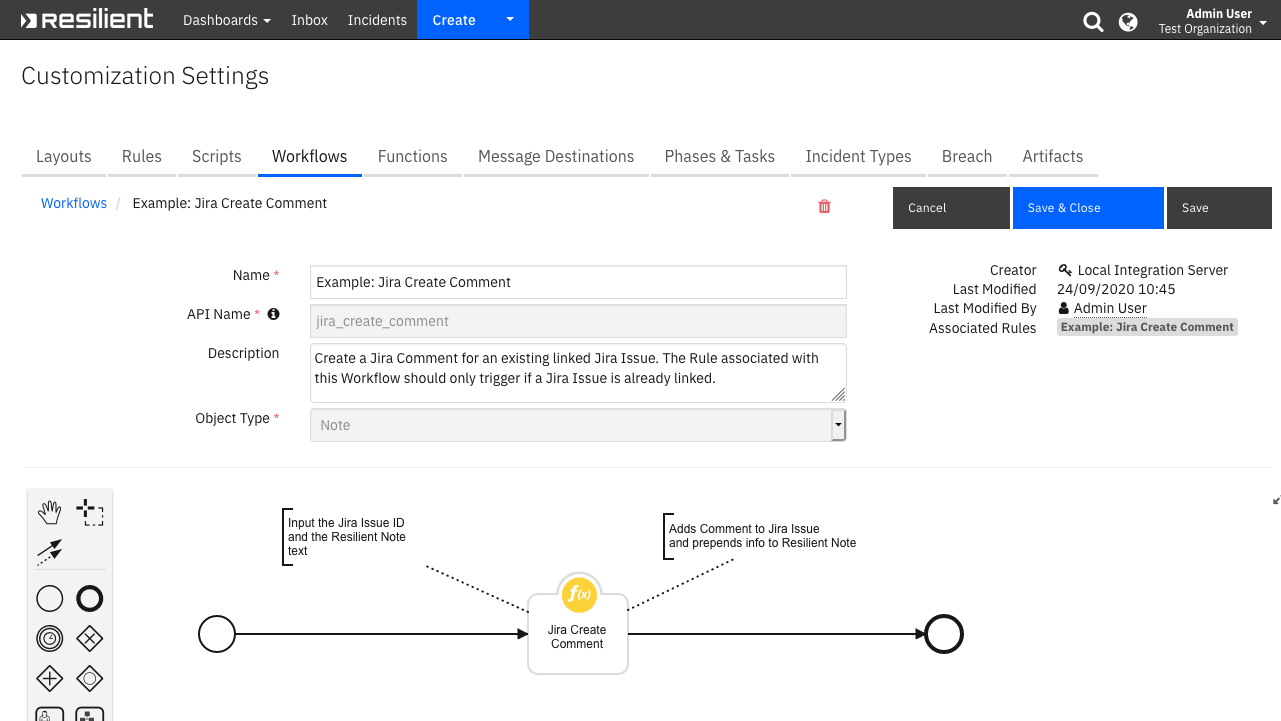 screenshot: fn-jira-create-comment 