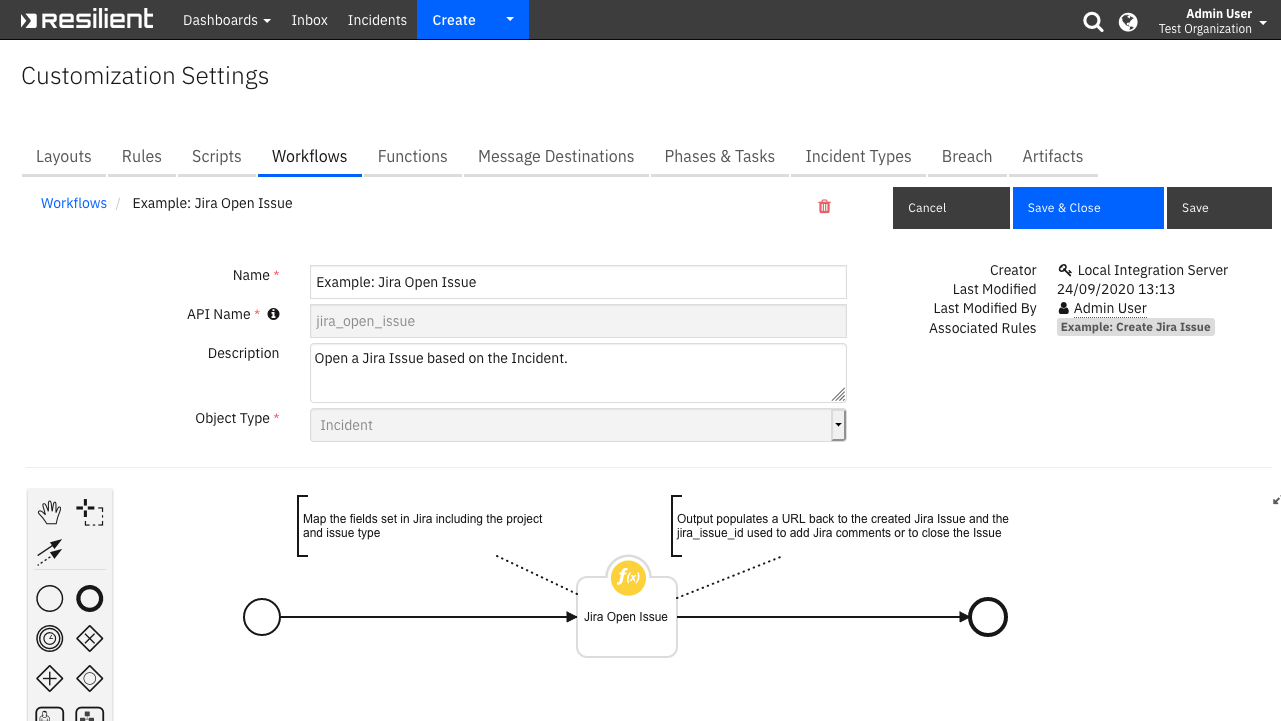 screenshot: fn-jira-open-issue 