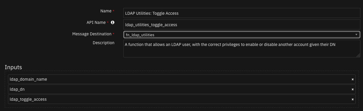 screenshot: fn-ldap-utilities-toggle-access 
