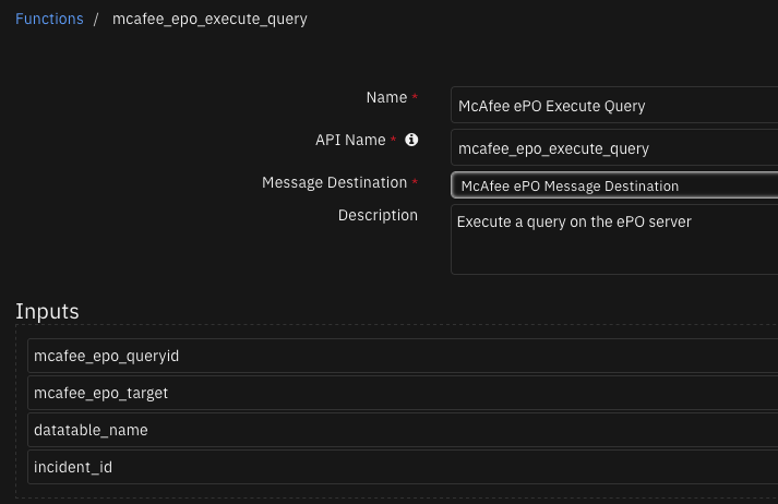 screenshot: fn-mcafee-epo-execute-query 