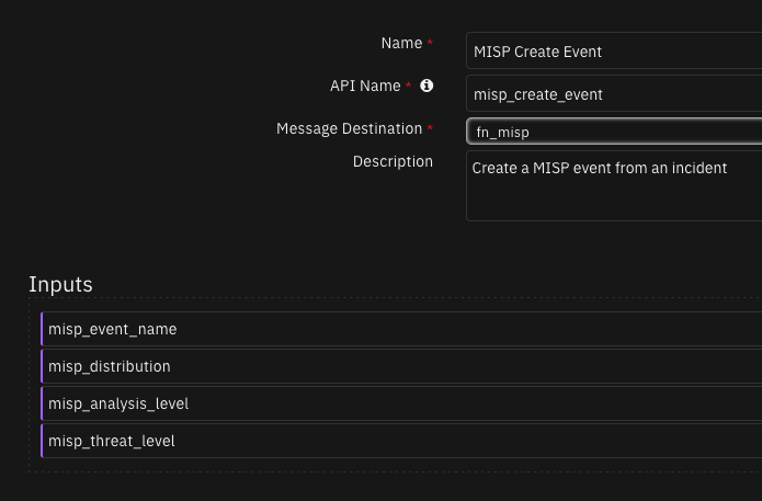 screenshot: fn-misp-create-event 