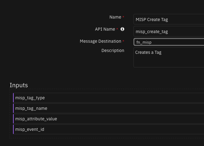 screenshot: fn-misp-create-tag 