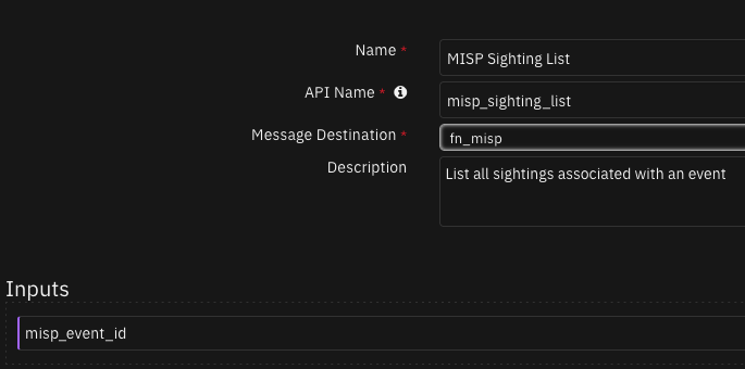 screenshot: fn-misp-sighting-list 