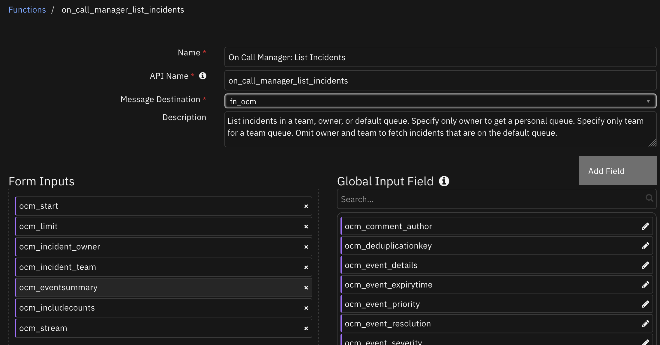 screenshot: fn-on-call-manager-list-incidents 