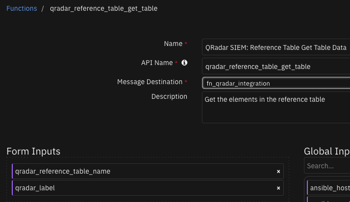 screenshot: fn-qradar-reference-table-get-table-data 