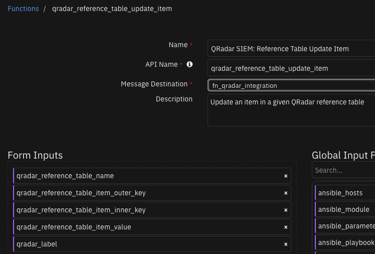 screenshot: fn-qradar-reference-table-update-item 