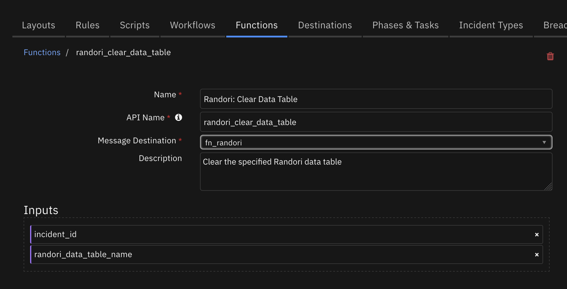 screenshot: fn-randori-clear-data-table 