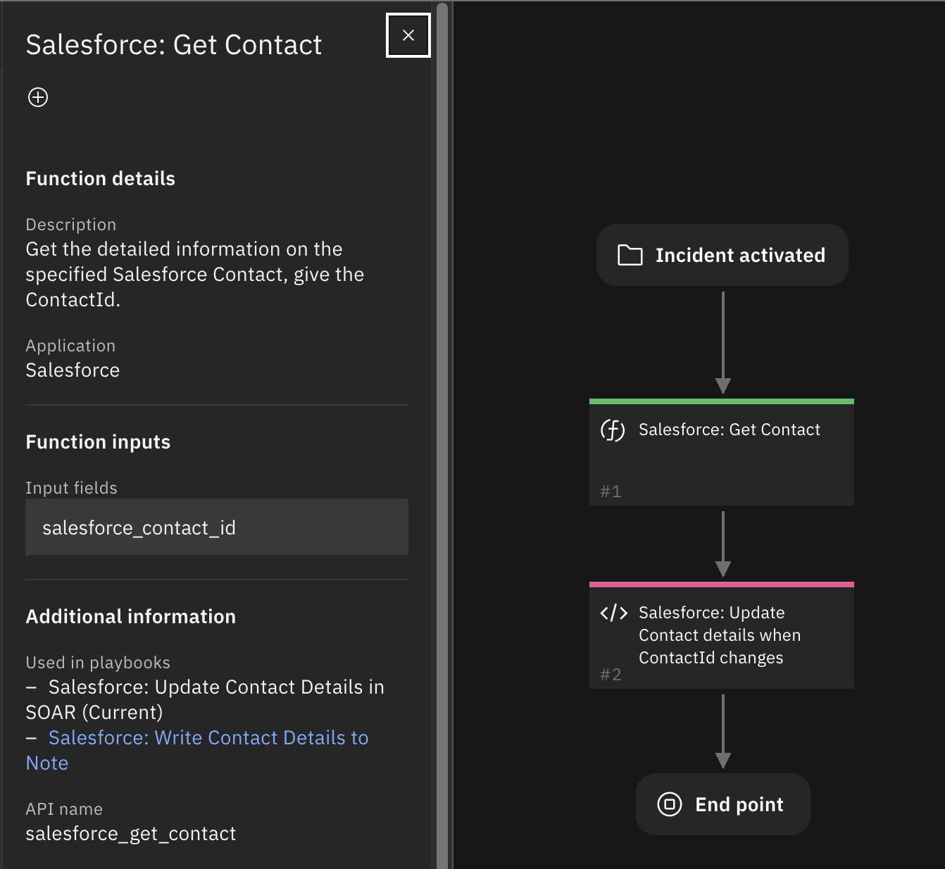 screenshot: fn-salesforce-get-contact 