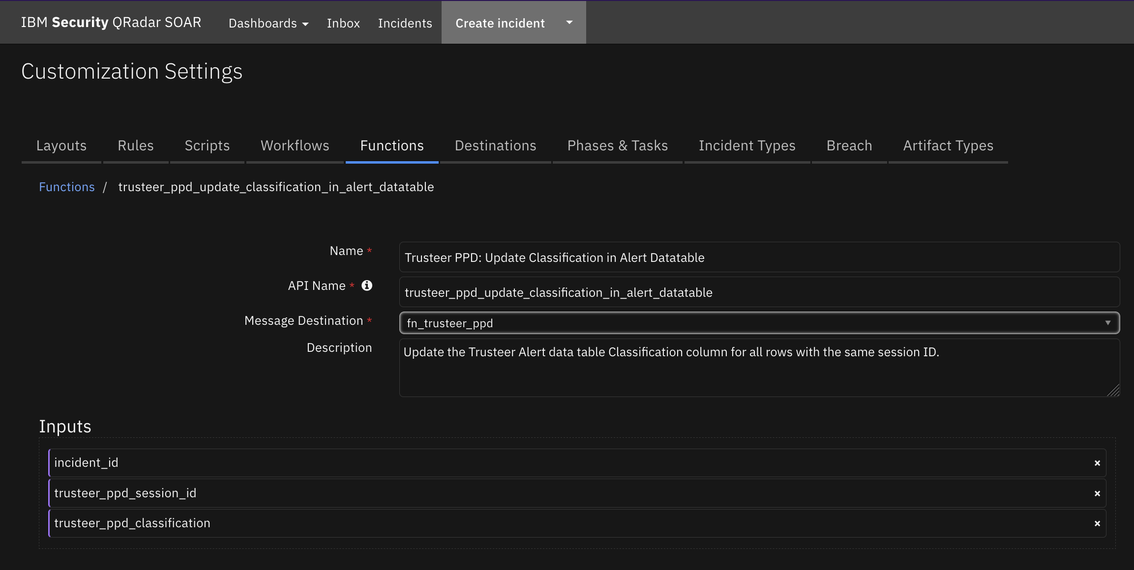 screenshot: fn-trusteer-ppd-update-classification-in-alert-datatable 