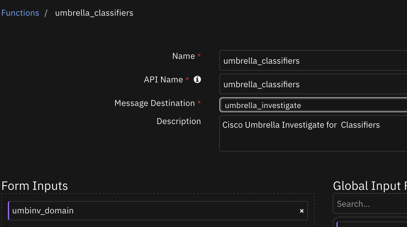 screenshot: fn-umbrella-classifiers 