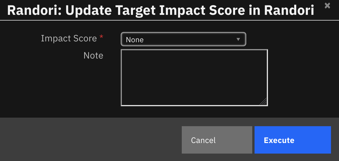 screenshot: fn-randori-update-target-impact-score 